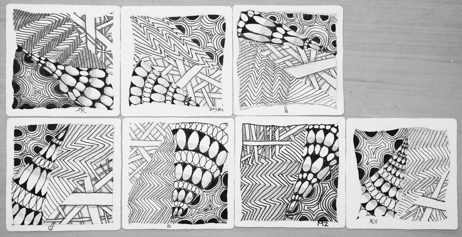 Introduction to the Zentangle Drawing Method w/ art-therapist Ann