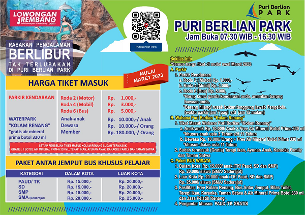 Telah Dibuka Wisata Baru Puri Berlian Park Rembang dan Rasakan Pengalaman Berlibur Tak Terlupakan