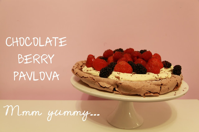 Chocolate Berry Pavlova