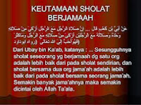 Keutamaan shalat Berjama'ah