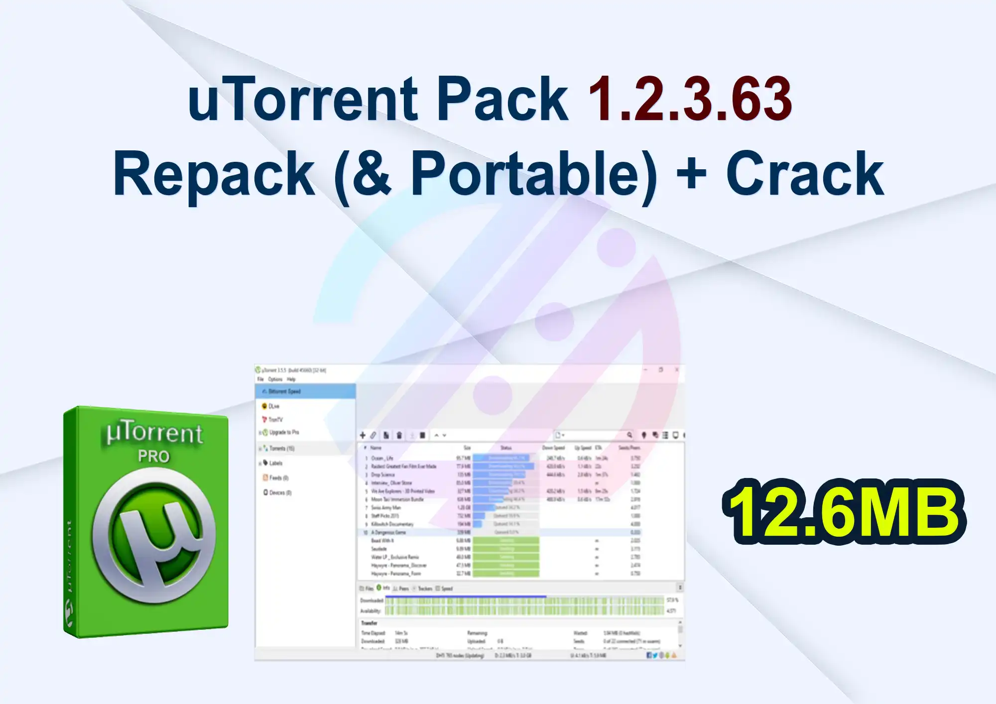 uTorrent Pack 1.2.3.63 Repack (& Portable) + Crack