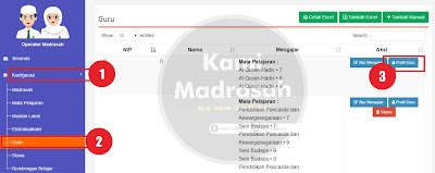 Cara Setting Login Guru di ARD Madrasah