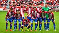 Real SPORTING DE GIJÓN - Gijón, Asturias, España - Temporada 2014-15 - Julio, Luis Hernández, Pablo Pérez, Mandi y Alberto; Rachid, Carlos Castro, Lora, Juan Muñiz, Isma López y Bustos - SPORTING DE GIJÓN 1 (Jony), REAL VALLADOLID 3 (Timor, Alfaro y Samuel) - 10/09/2014 - Copa del Rey, eliminatoria a partido único - Gijón, Asturias, estadio del Molinón - El Valladolid sigue adelante