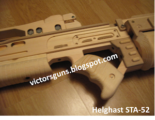 Pic.32 - Building the STA-52 Wooden Assault Rifle Display Model  