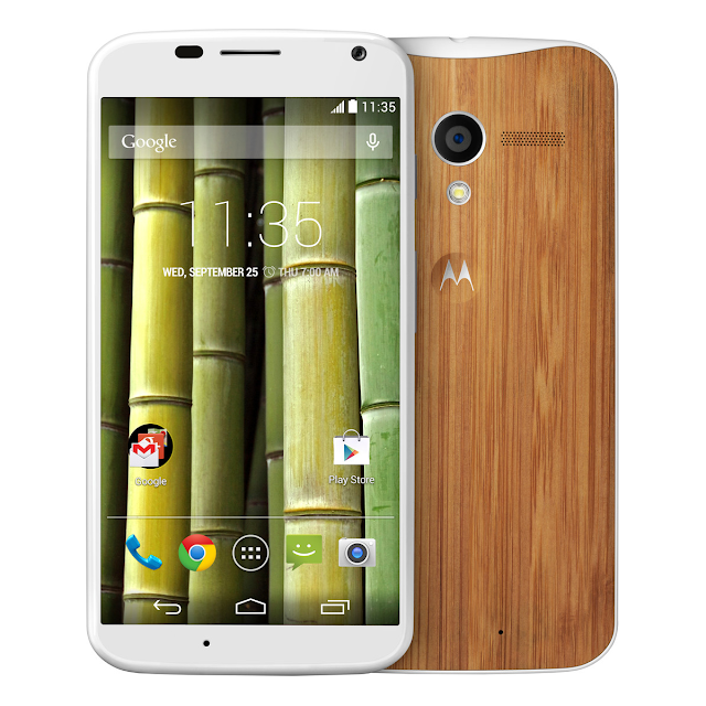 Moto X with Bamboo back