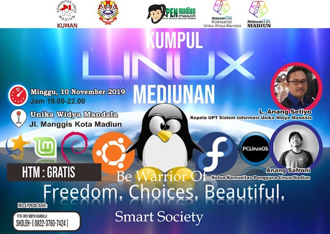 Kumpul Linux Se-Karisidenan Madiun Bersama KUMAN & RTIK Madiun