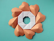 Origami Ghirlanda di cuori - Garland of hearts by Francesco Guarnieri