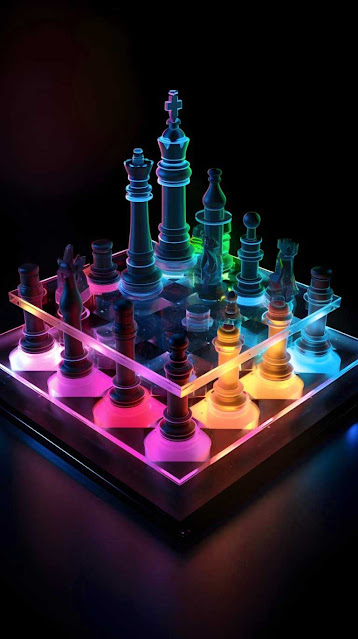 Chess Game Neon iPhone Wallpaper 4K is a free high resolution image for Smartphone iPhone and mobile phone.