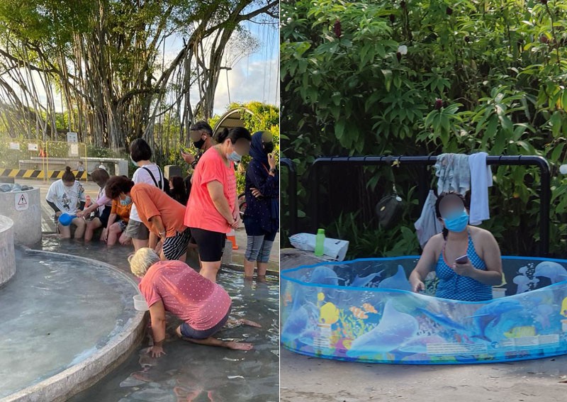 In hot water: Visitors flout Covid rules at Sembawang Hot Spring Park (Warning!: Nudity), posted on Friday, 09 April 2021