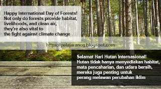 contoh kata ucapan selamat hari hutan sedunia