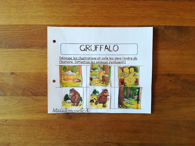 Exploitation d'album : Gruffalo : Images séquentielles