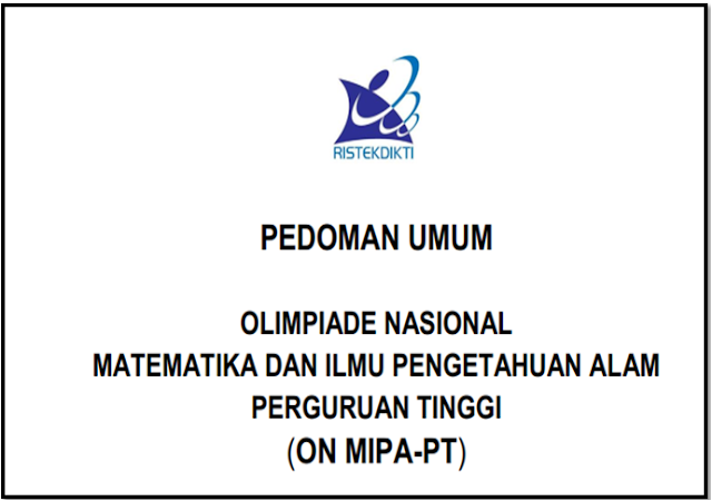 download Pedoman Olimpiade Nasional Matematika dan IPA Perguruan Tinggi 2018