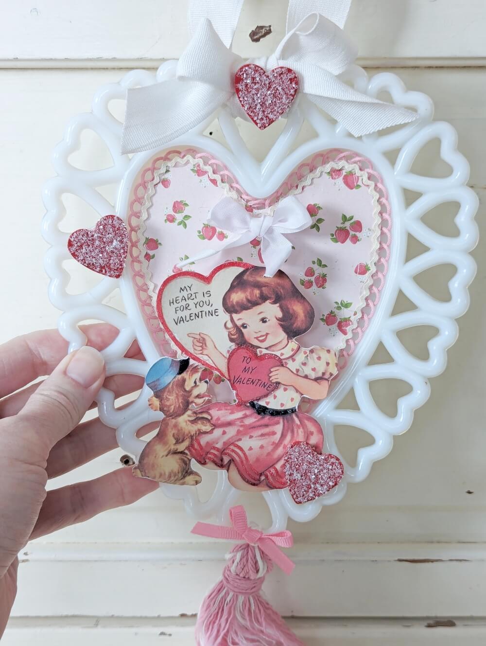 Altered Valentine's Day Plate