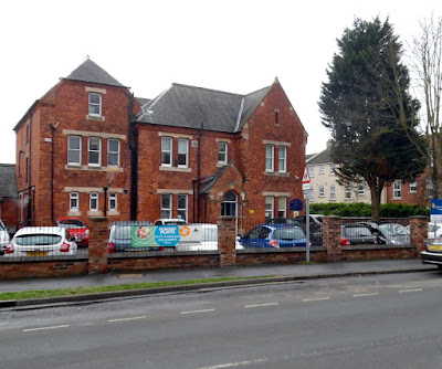 Demeter House School, Bigby Street, Brigg, February 2019, with tall tree nearby