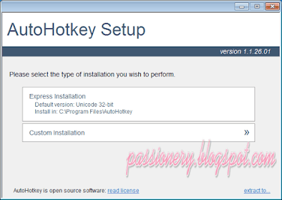 Cài đặt Autohotkey