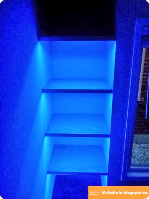 Blue accent at night