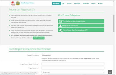 Tata Cara Pendaftaran Vaksinasi Online 2018