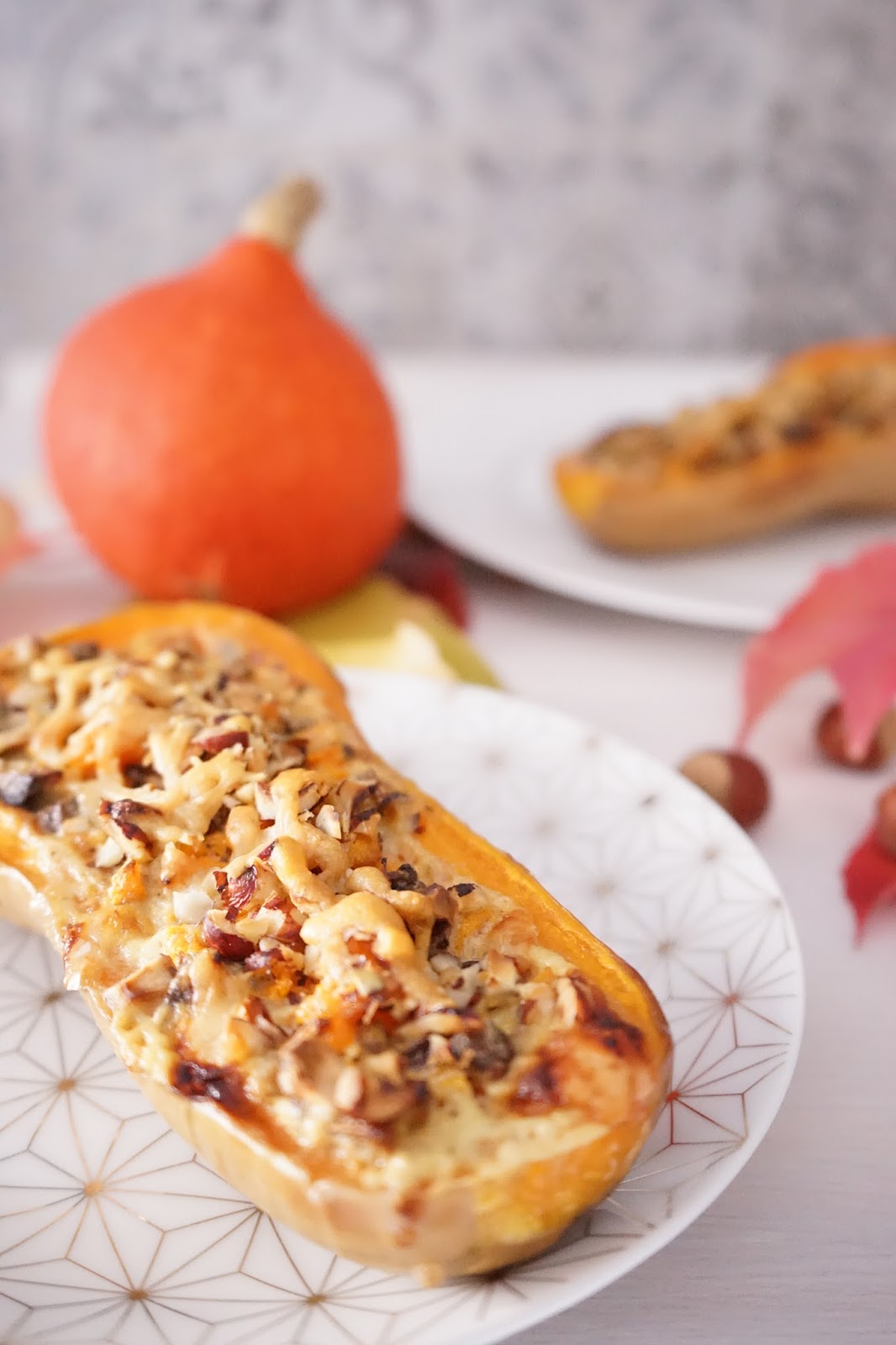 The Cook Time Courge Butternut Farcie Aux Champignons Noisettes Et Parmesan