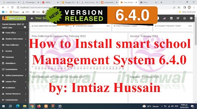 How to install smart school management system 6.4.0