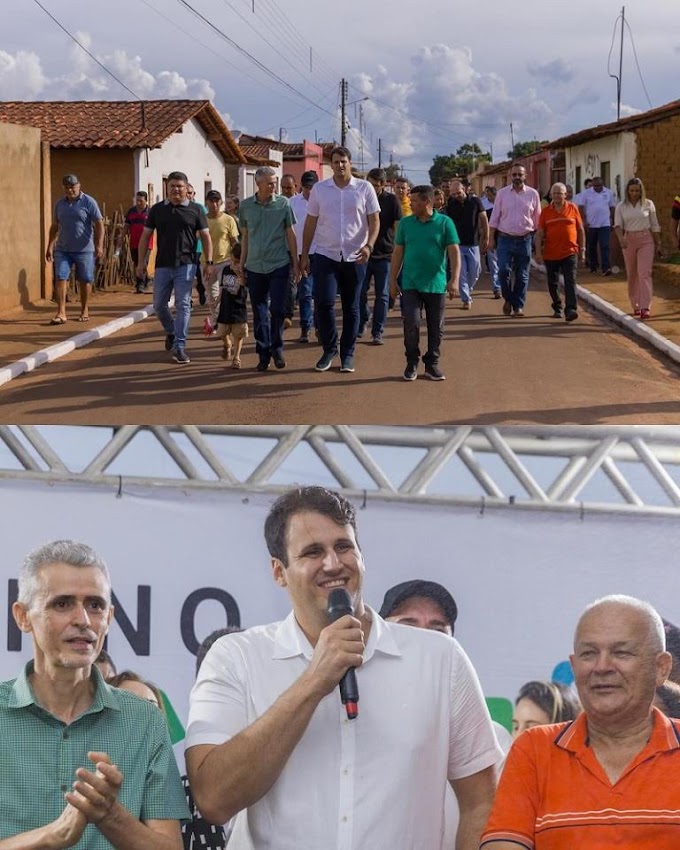 Secretário de Estado Orleans Brandão participa de entrega de obras em Sucupira do Norte