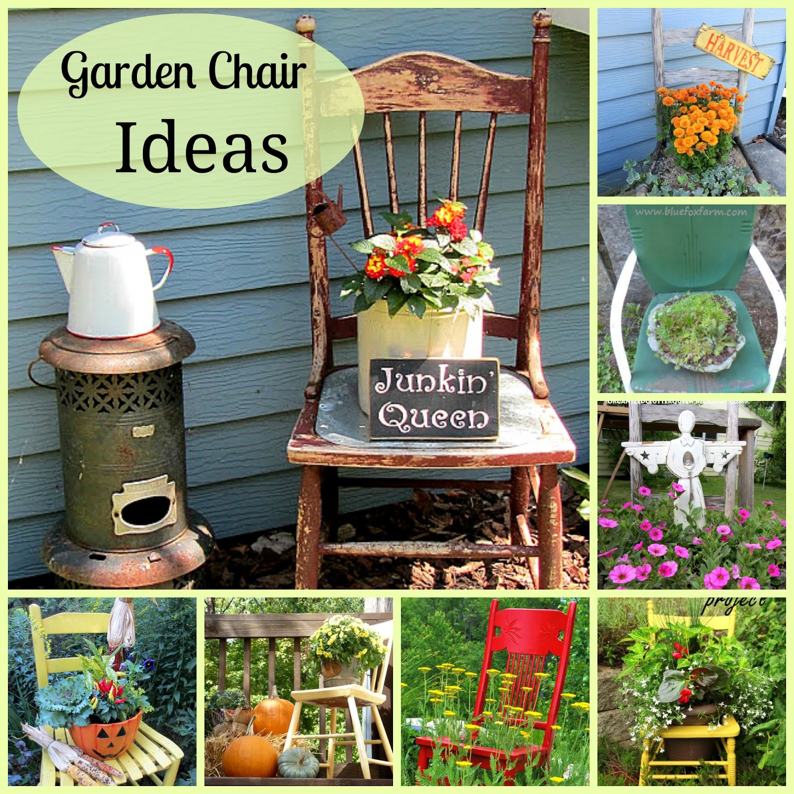 vintage flower pot ideas Outdoor Garden Ideas with Chairs | 1600 x 1600