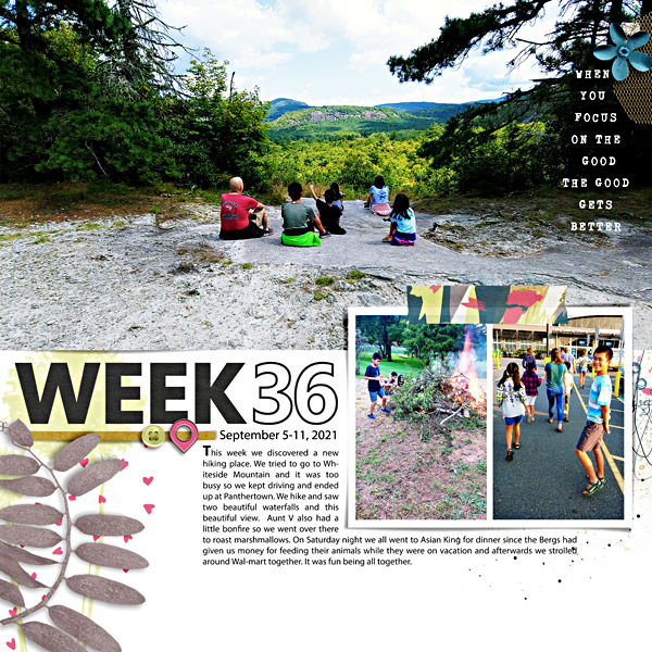 Week 36: Digital Scrapbook Page