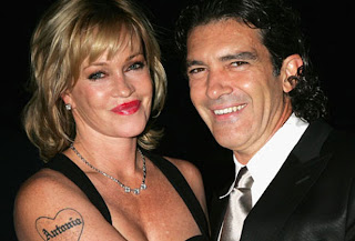 Antonio Banderas with Wife