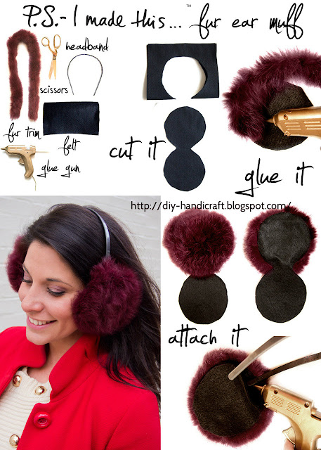 Make your own fur ear muff