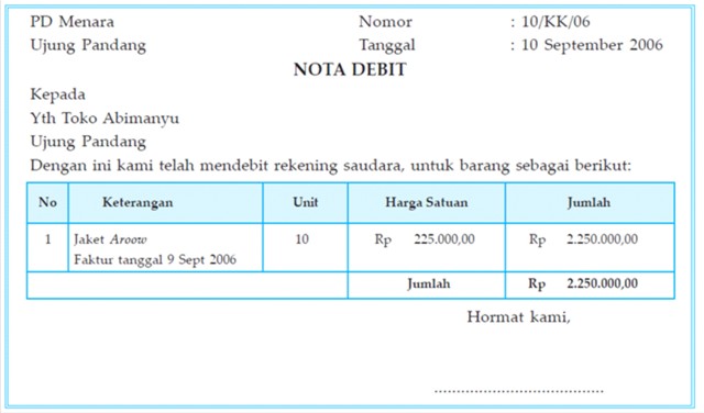 Contoh Formulir Transaksi - Contoh 43