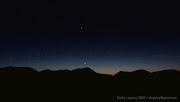 Venus, la luna creciente sobre el Cerro Tololo (a8/10/2010)