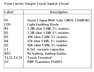 touch switch,simple project,diy,