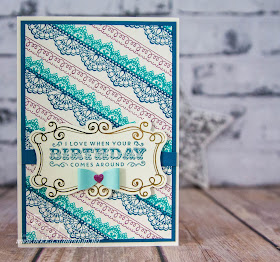 Beautiful Birthday Card made using supplies from Stampin' Up! UK - buy them here