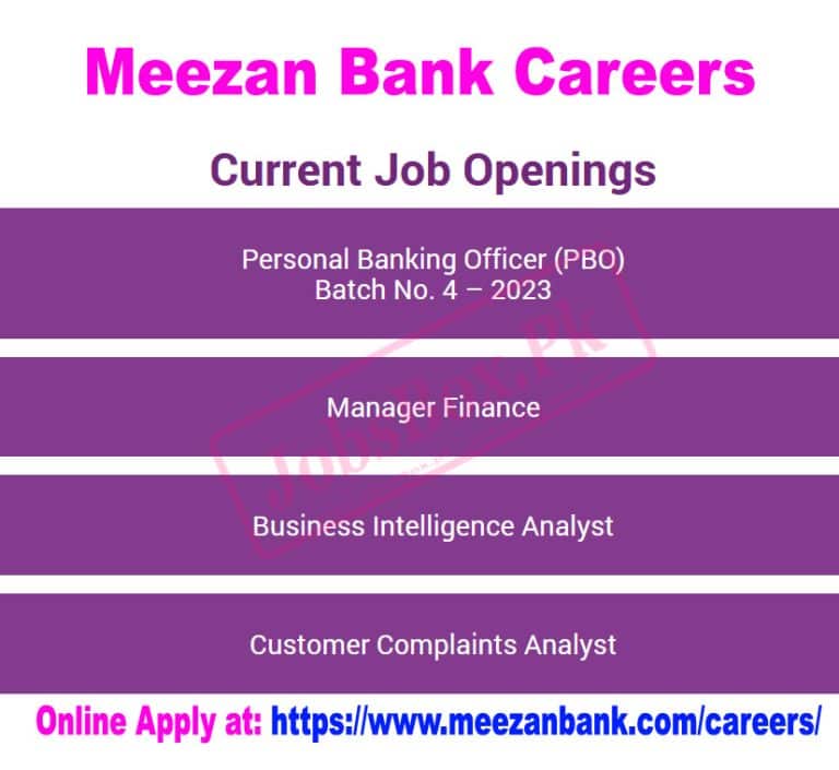 Meezan Bank Jobs December 2022