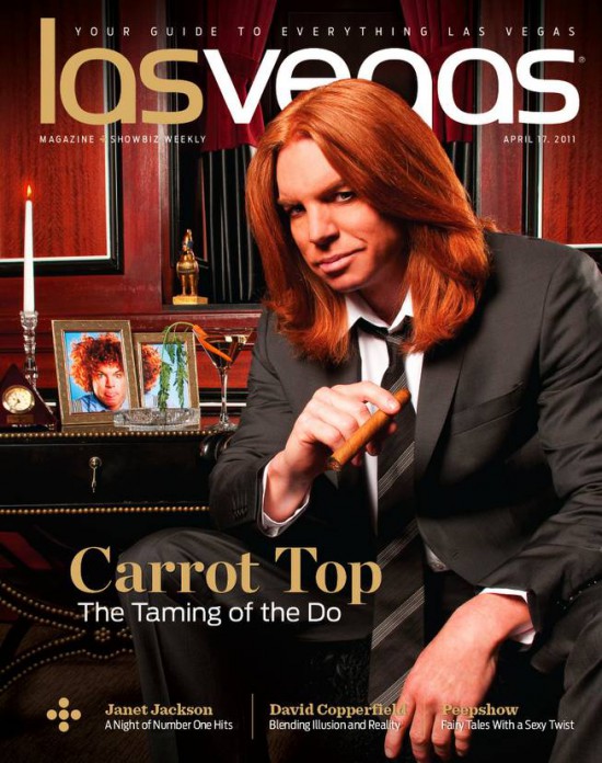 carrot top before. Carrot Top got his hair did.