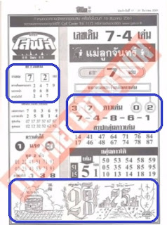 Thai Lottery 4pc First Paper For 01-12-2018