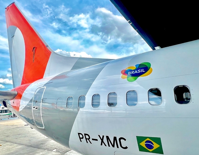 AÉREAS: Apoiadora do turismo nacional, GOL atualiza marca “BRASIL” em suas aeronaves