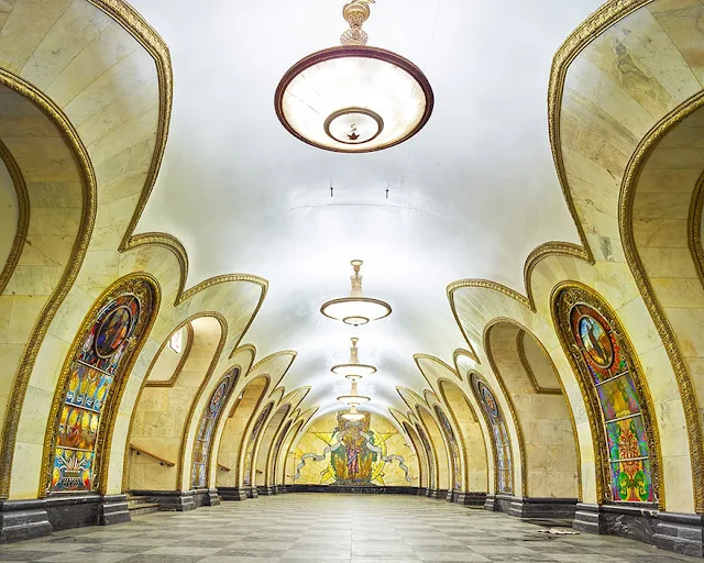 Moscow( Metro Station, Moscow 1935 Soviet Era Architecture and Design