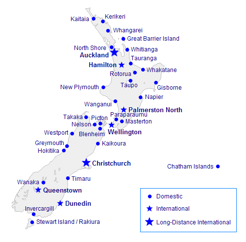 map of new zealand. New Zealand Map: