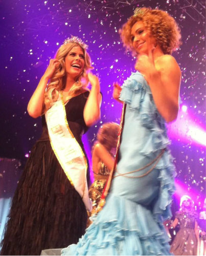 Miss Netherlands Nederland 2012 2013 winner Stefanie Tency and Jacqueline Steenbeek