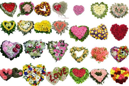Flores y corazones para el Día de las Madres (26 arreglos florales)