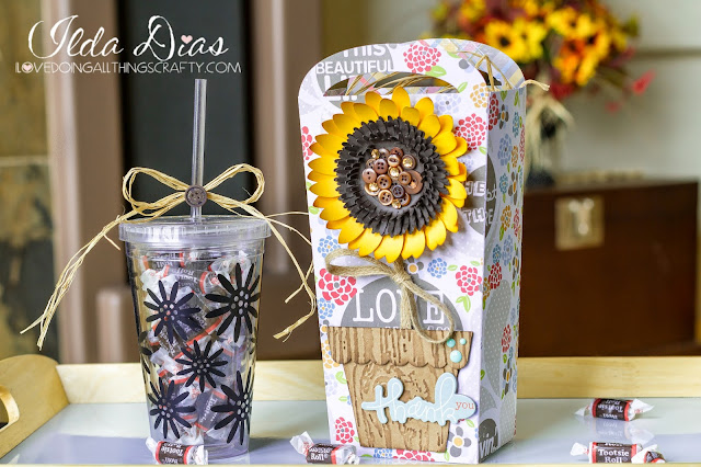 Gift,Tumbler,SVG Cuts Design Team Project,#SVGCuts,Silhouette Cameo,Thank-you,Fall,Sunflower,vinyl,ilovedoingallthingscrafty,