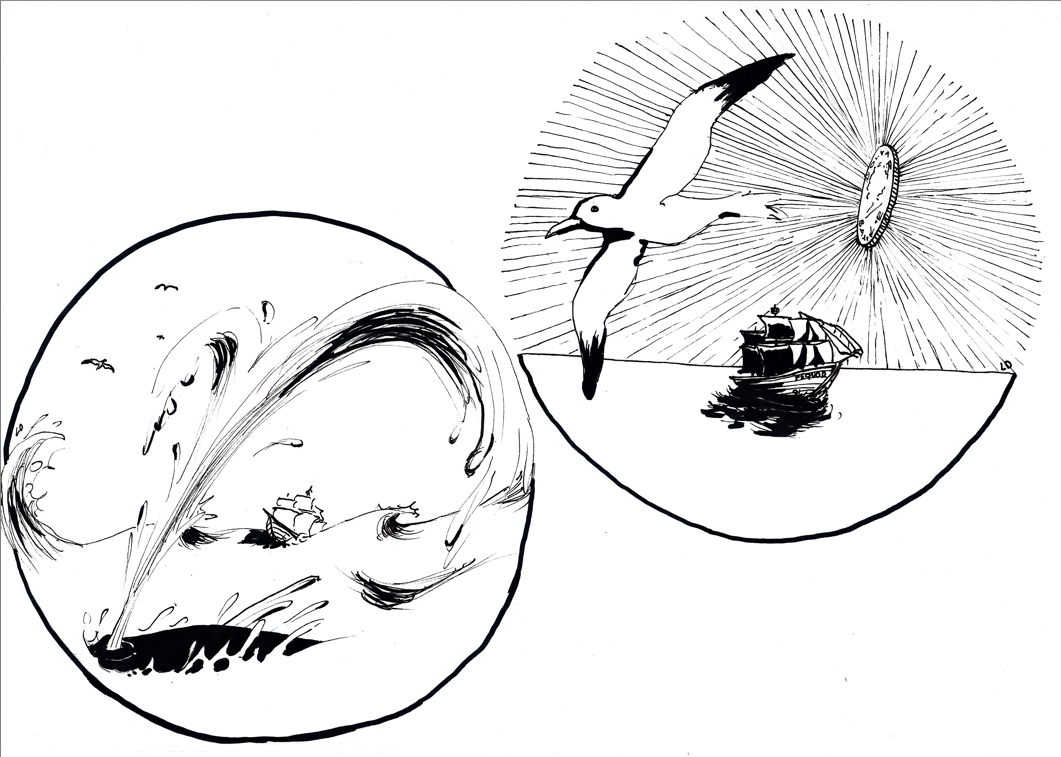 pro to per creare una mia versione di un costosissimo vestito dedicato a Moby Dick non ¨ morto Finalmente ho finito i disegni da stampare sulla gonna