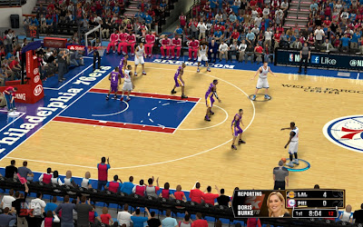 NBA 2K13 Philadelphia 76ers Court Patch