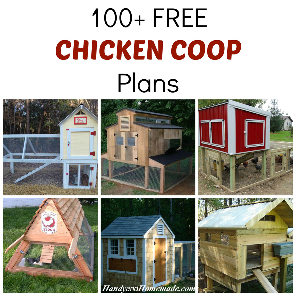 100+ Free DIY Chicken Coop Plans And Ideas | Handy &amp; Homemade