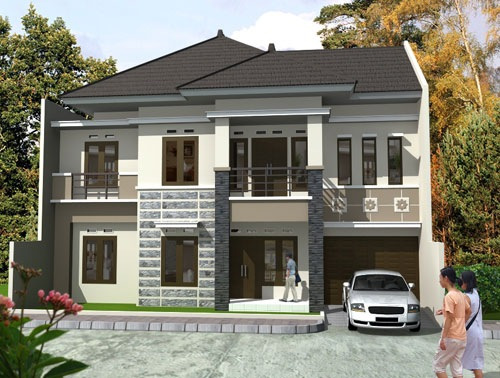 Desain Rumah Minimalis Type 90 Dua Lantai