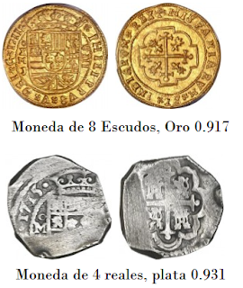 Monedas acuñadas en México desde 1711