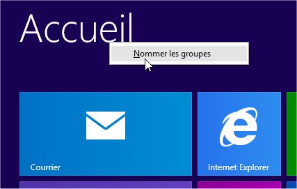 capture d'écran Windows 8