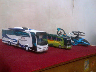 cara membuat miniatur bus dengan bahan kertas karton