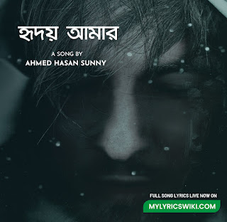 Hridoy Amar Lyrics, Hridoy Amar Song Lyrics, Hridoy Amar Lyrics in bangla, Hridoy amar by ahmed hasan sunng,