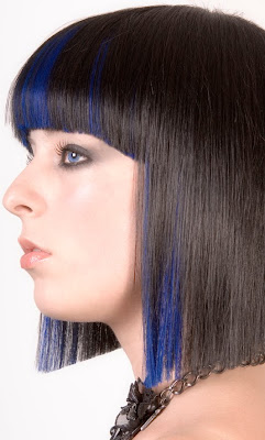 Blue Hair Cuts on Purple Rain   Colored Hair Pieces   Hot Or Not   Butterscotch Belle